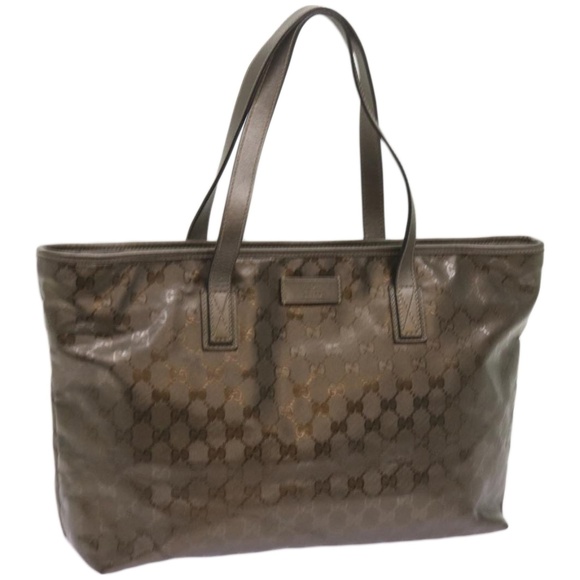 GUCCI Handbags - GUCCI GG implementation Tote Bag Bronze 211137 Auth ep3493